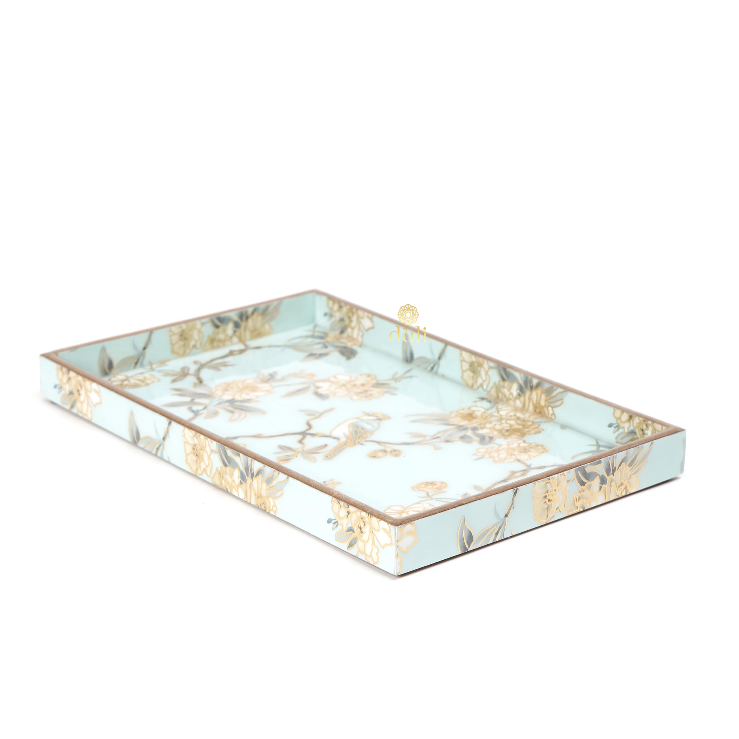 Duli Set Of 3 Mdf Wood Trays Enamel Coated| Rectangle Trays Set Of 3 | Serving Trays | Wooden Tray | Kitchen&Dining Decorative |